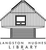 Blue long-sleeved Langston Hughes Library t-shirt (Adult)