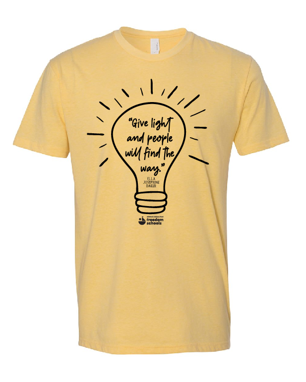 Yellow Give Light t-shirt (Adult