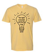 Yellow Give Light t-shirt (Adult